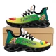 thumbnail image 1 of Zapatillas deportivas con la bandera de la República del Congo, informales, antideslizantes, con plataforma, ligeras, de malla tejida, para mujer, 1 of 6