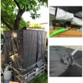 thumbnail image 4 of Funda para contenedor IBC de alta calidad, parasol para exteriores que bloquea los rayos dañinos para la protección del agua de barriles de lluvia de 1000 l, funda protectora impermeable negra,, 4 of 5