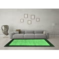 thumbnail image 3 of Ahgly Company Indoor Square Oriental Emerald Green Modern Area Rugs, 6' Square, 3 of 4