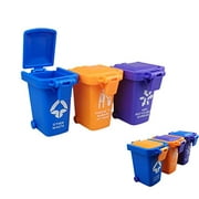Nuanmu Trash Can Toy Kids Push Toy Vehicles Garbage Can