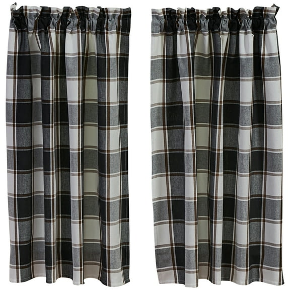 Park Designs Hixon Plaid Tiers Pair 72" x 36"