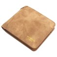 thumbnail image 2 of Men's Wallet Faux Leather Matte Bifold Wallet Credit Card Holder with ID Window, 2 of 2