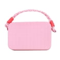 thumbnail image 4 of Tenedor del teléfono del silicón para las mujeres, accesorios con cremallera decorativos de las bolsas de asas de la playa Rosa, 4 of 7