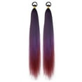 thumbnail image 3 of Wmkox8yii Long Braiding Hair Pre Stretched Synthetic Hair Extensions for Braids,Multicolored Hair Extensions for Stage Party Halloween Costume Cosplay, 3 of 5