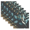 thumbnail image 4 of Iauyy Satin Napkins Set of 1- Leafage DIY Printing Decoration Cloth Napkin- Easy Care for Home/Party, 4 of 8