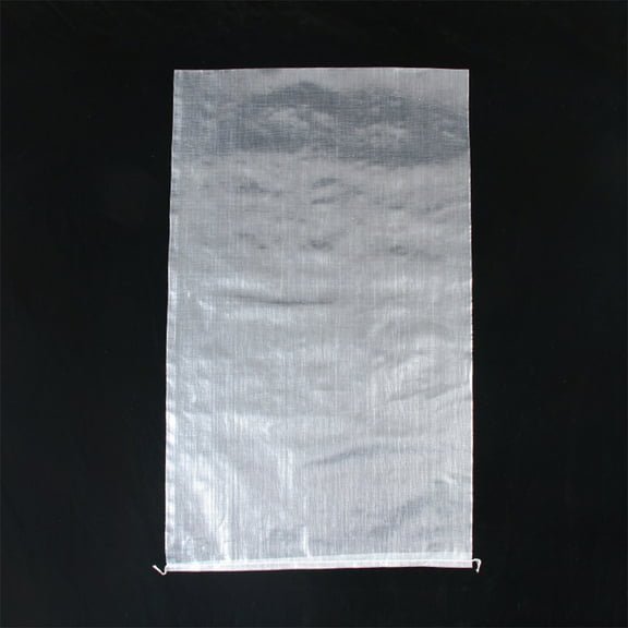 WHAMVOX  10 Pcs Plastic Woven Bag Sand Sack Packaging Bags Sandbags White