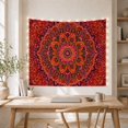 thumbnail image 5 of Terracotta Star Medallion Pattern Tapestry Wall Hanging, 5 of 7