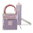 Powell Princess Castle Twin Size Tent Loft Bed with Slide, Pink/Lavendar - image 5 of 7