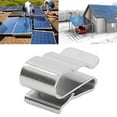 thumbnail image 4 of 50-Pack SUS304 Stainless Steel Solar Panel Cable Clips with 65Mn Spring Steel, 6-6.5mm Cable Diameter, 1.0-3.2mm Frame Thickness, 180° Parallel Routing, Tool-Free Installation for Home PV Modules,, 4 of 7