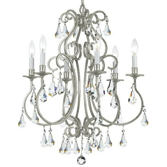 Crystorama Lighting - Six Light Chandelier - Chandelier - Ashton - Six Light