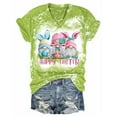 thumbnail image 3 of Qarigey Camiseta de algodón de primera calidad para mujer Camiseta de manga corta de ajuste clásico Camisa de manga corta para mujer Prendas para la parte del cuerpo rosa 3XL, 3 of 6
