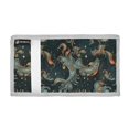 thumbnail image 2 of JIALIOU Nylon Trifold Card Wallet with ID Window Zipper Pocket for Men Women Teen Fishes and Star, 2 of 7