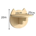thumbnail image 3 of Cat Hammock Climbing Platform, Wall Platform, Small Solid Wood Cat Climbing Frame B, 3 of 5