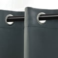 thumbnail image 2 of Superior Solid Blackout Curtain Set of 8, 52" x 120", Grey, 2 of 10