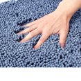 thumbnail image 3 of FUDAKUNA Soft Thickened Blue Chenille Bathroom Rug Anti-Slip Absorbent 20 x 32inch Fluffy Microfiber Bath Mats, 3 of 7