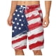 thumbnail image 2 of WILLBEST Pantalones Cortos Cargo para Hombre, Pantalones Cortos de Verano para Hombre, Holgados, con Cordones, con Estampado de Bandera Roja y Azul, Estilo Casual, 2 of 4