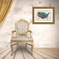 thumbnail image 3 of Averinos, Melissa 24x17 Gold Ornate Wood Framed with Double Matting Museum Art Print Titled - See the USA with Words, 3 of 4