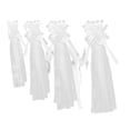 thumbnail image 3 of 4 lazos de tul para bancos de boda Perfecl hechos a mano blancos, 3 of 8