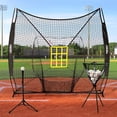 thumbnail image 6 of Zupapa 7'x7' DLX Baseball Softball Practice Net Tee Caddy 12 Pack Baseballs, 6 of 8