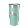 thumbnail image 1 of Becharof Lake Map Tumbler Travel Mug Insulated Laser Engraved Coffee Cup Alaska 20 oz Teal, 1 of 1