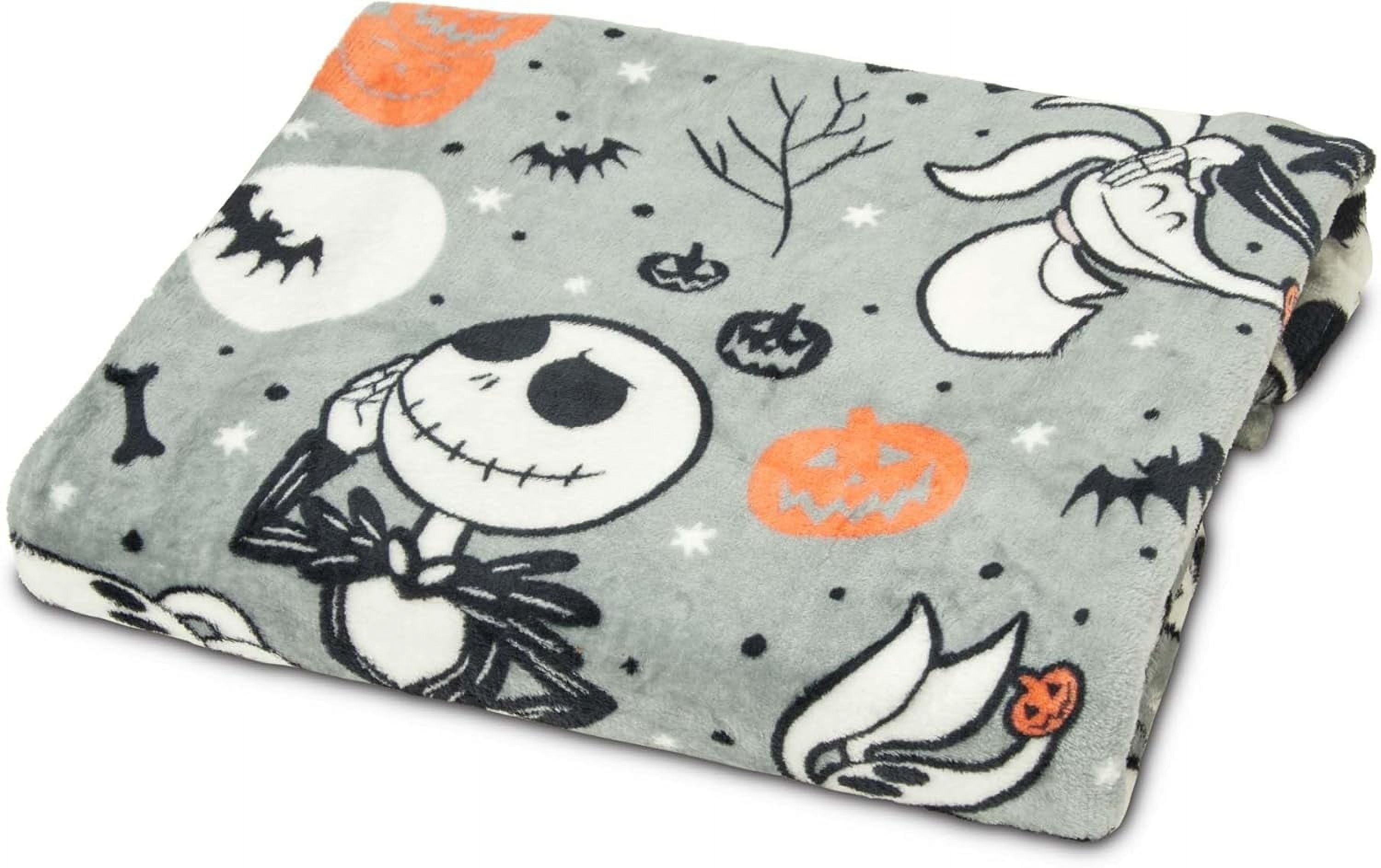 Kuscheln Halloween Throw Blanket, Nightmare Before Christmas Silk Touch Throw Blanket, Soft Cozy Fleece Blankets for Women Men, Ideal Halloween Gifts, 50x60
