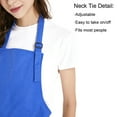 thumbnail image 4 of Toptie Cotton Canvas Adjustable Apron Chef Hat Set for Men and Women-Blue-L, 4 of 8