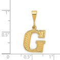 thumbnail image 3 of 14k Yellow Gold Initial G Charm, 3 of 4