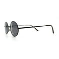thumbnail image 4 of Classic Small Oval Spring Hinge Metal Rim Sunglasses All Black, 4 of 4