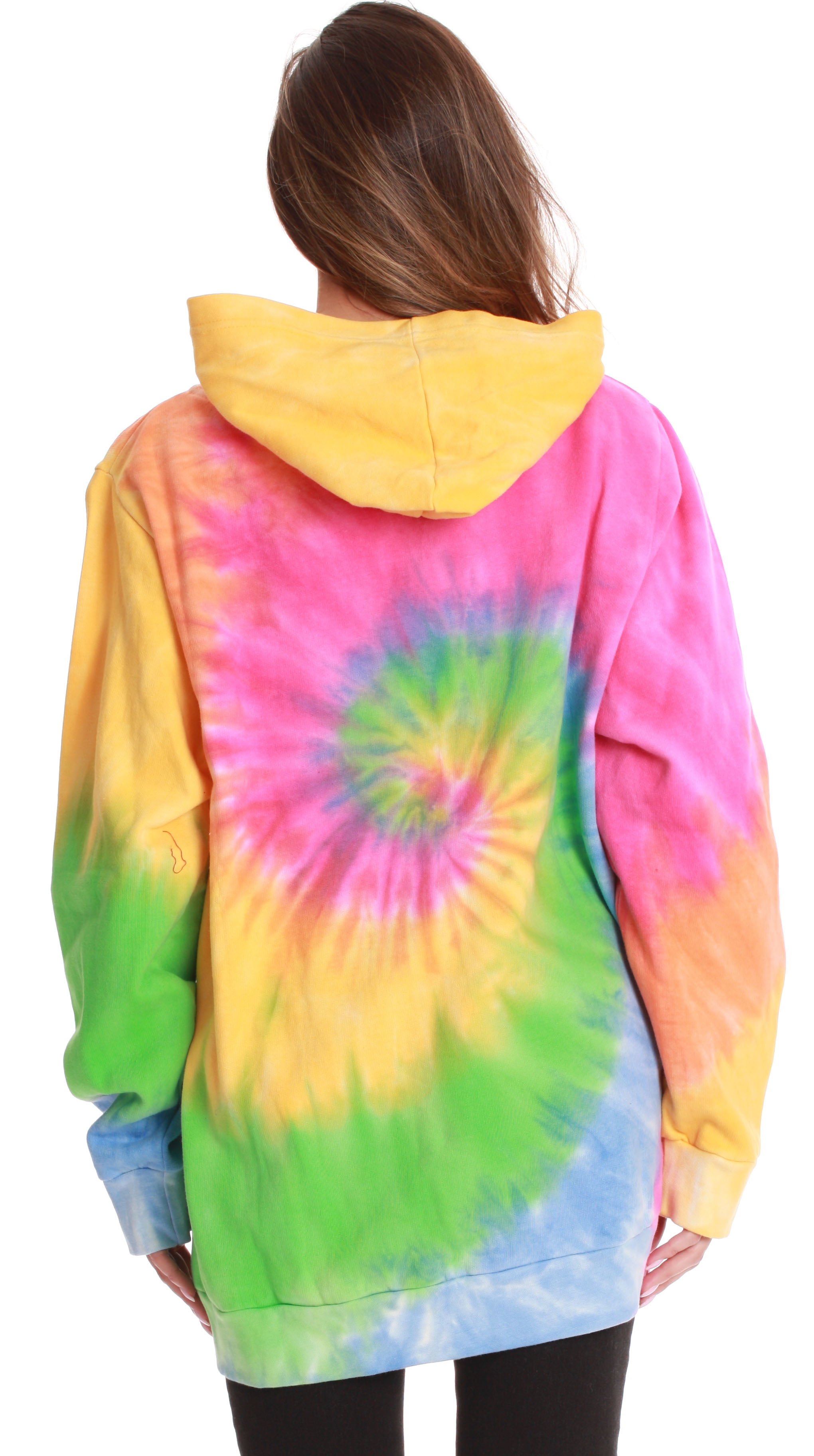 #followme Tie Dye Pullover Hoodie for Men and Women Fleece Hooded Sweatshirt (Tie Dye Pastel, Large)