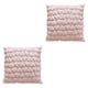 thumbnail image 3 of 2 fundas de almohada de felpa, cuadradas, para decoración del hogar, 45 x 45 cm Rosa, 3 of 9