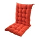 thumbnail image 4 of Cojín para silla de comedor, cojín para silla, respaldo alto de poliéster con lazos, cojín para asiento, cojín para mecedora para comedor interior Naranja, 4 of 8