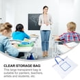 thumbnail image 6 of Portable Art Portfolio Bag with Durable PVC Material and Big Zipper for Storage Blue, 6 of 11