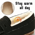 thumbnail image 4 of CHICVOMEY Women's Faux Fur Lined Moccasin Slippers - Warm Suede Indoor&Outdoor House Shoes with Non-Slip Sole for Winter Comfort Moccasin Slippers, 4 of 10