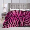 thumbnail image 5 of XMXY Fleece Throw Blanket for Couch, Funny Pink Tiger Lightweight Plush Fuzzy Cozy Soft Bed Blankets and Throws for Sofa, 50"x40" inches, 5 of 8