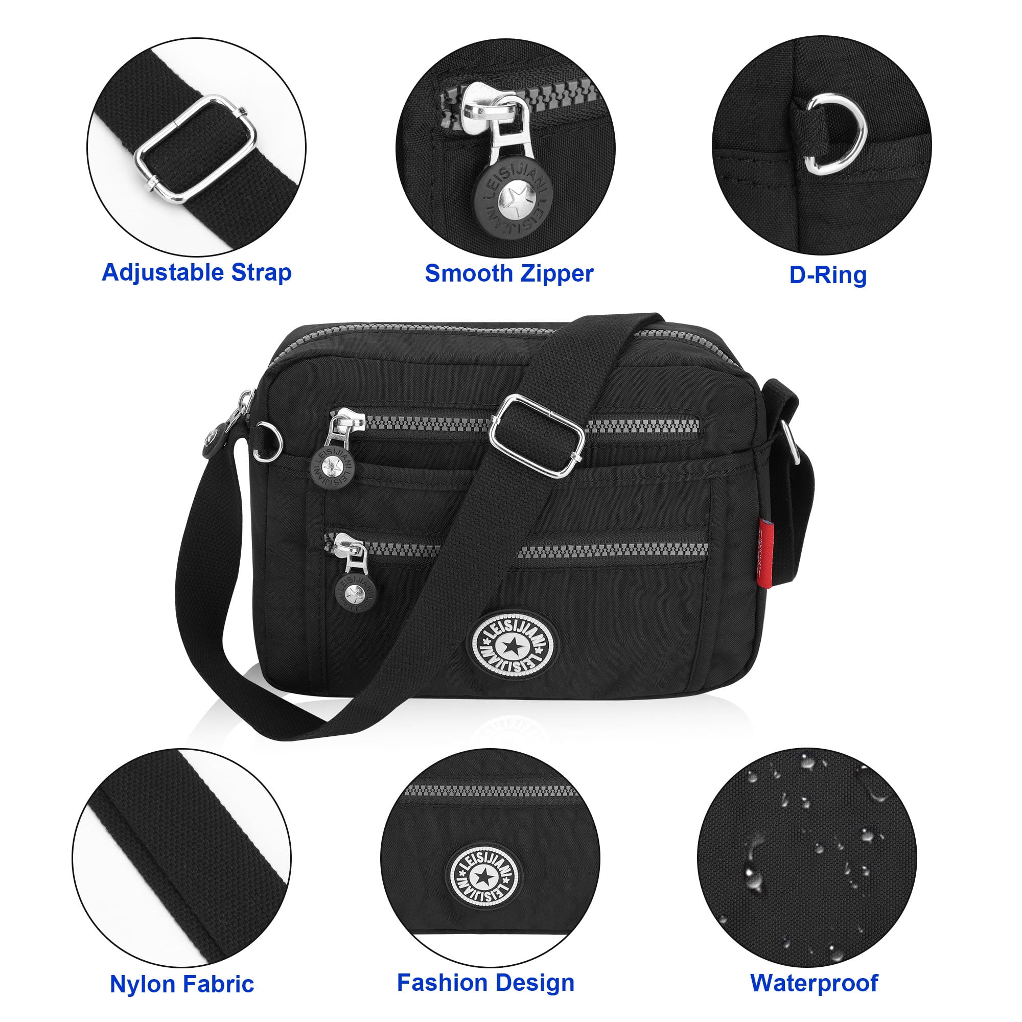 ISO Crossbody Bag Adjustable Purse Strap Hardware Antiwear Washable