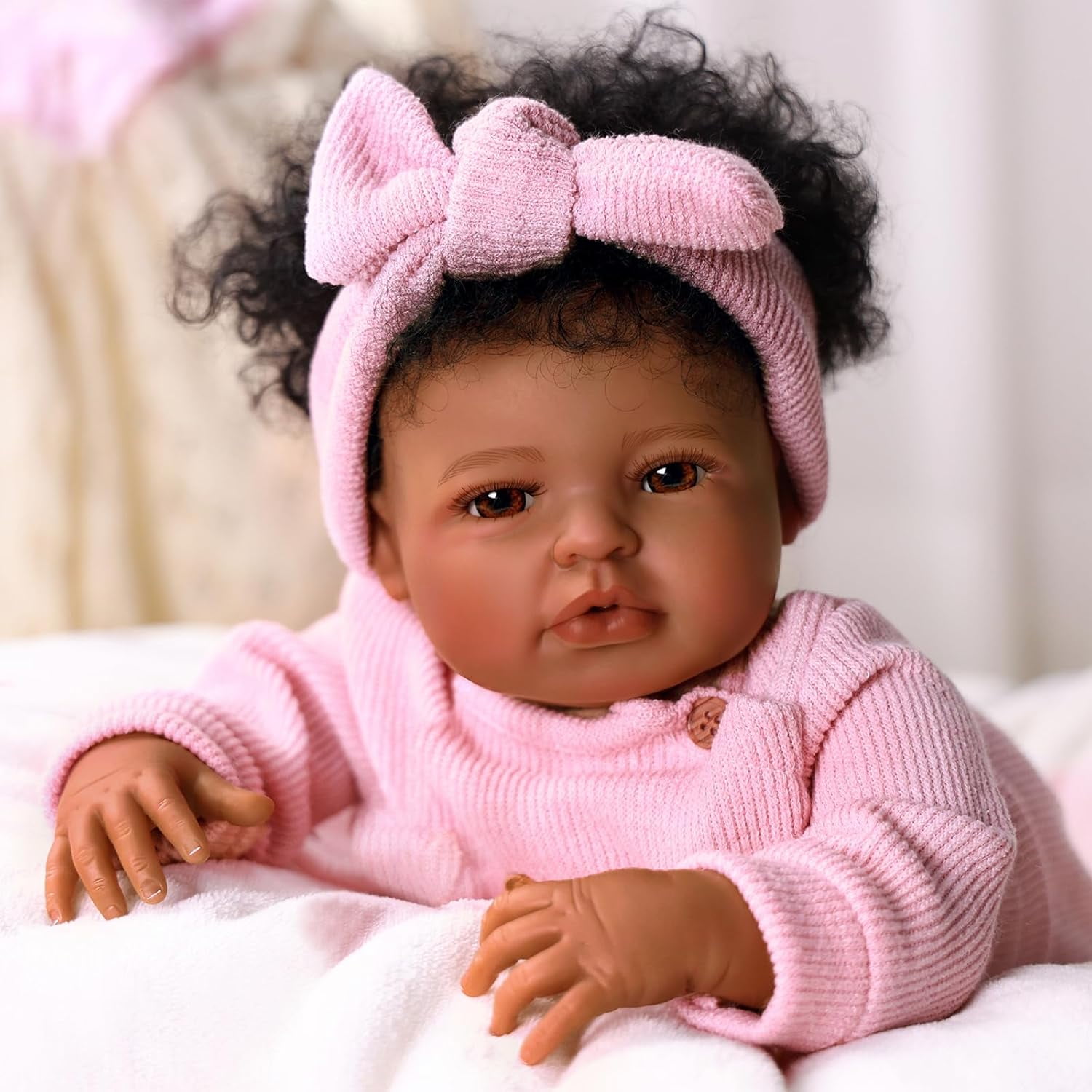 RSG Lifelike Reborn Baby Dolls 17 inch Baby Dolls Full Body Cloth Real Life Baby Dolls with Gift Box for Kids Age 3+