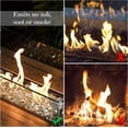 thumbnail image 3 of 20 lb Fire Glass Diamonds 1 Inch Clear Fire Glass for Propane Fire Pit, Decorative Fire Pit Glass for Gas Fireplace, 3 of 7