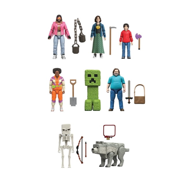 Figura de Acción Mattel Minecraft Paquete de 8