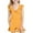 Yellow, variant on ameIAEA Girls Ruffle Sleeve Swimsuits V Neck Solid Color Beach Jumpsuits with Pockets 7-16 Years