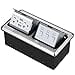 thumbnail image 3 of KYHSHJ Boîte de Sortie Électrique au Sol Double Pop-Up Kitï14œ20 Ampères Réceptacle USB en Acier Inoxydable Outletï14œ3-port RJ45 Réceptacle Datacomï14œ avec Joint Étanche IP44 Notationï14œetl Argent, 3 of 4