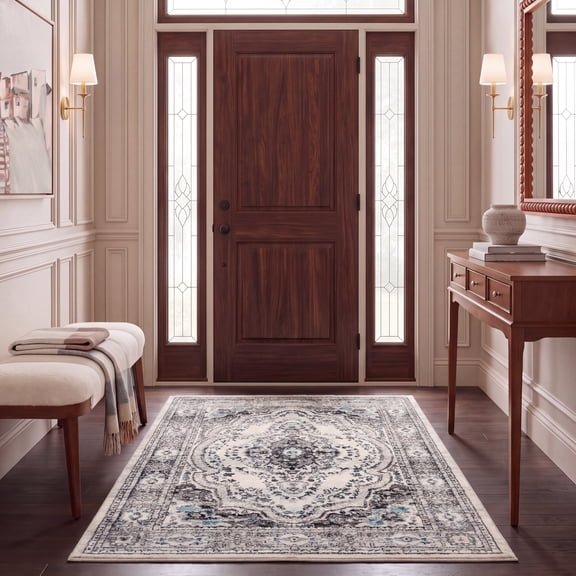 Safavieh Madison Haven Oriental Area Rug, Light Gray/Blue, 5'3" x 7'6"