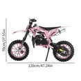 thumbnail image 6 of SUSUchens 49cc 2-Stroke Kids Dirt Bike with Dual Disc Brakes, Off-Road Mini Motorcycle for Children, Pull Start Motocross with Shock Absorption,Maximum Speed 25mph (Pink), 6 of 7