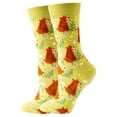thumbnail image 1 of Bas d'Hiver Imprimé Fruits et Animaux Chaussettes Hautes Confortables Mi-Mollet avec Design Ludique, 1 of 2