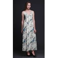thumbnail image 3 of Bimba Bird Printed Adjustable Spaghetti Strap Long Maxi Dress Summer Beachwear-Small, 3 of 6