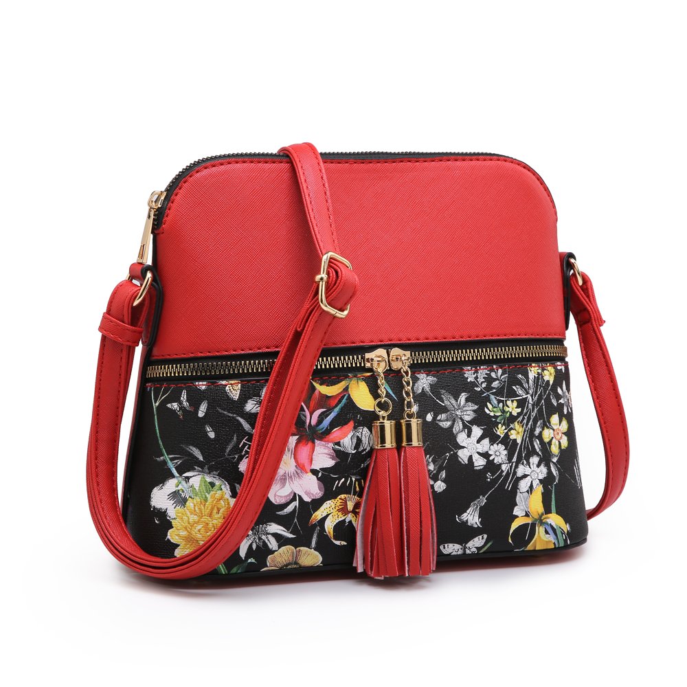 Poppy POPPY Women's Handbags Floral Crossbody Purse Shoulder Bag with