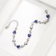 thumbnail image 3 of Silver bracelet classic women with blue zirconia stones, 3 of 5
