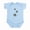 Sky Blue, variant on - Bumble Bees Infant Bodysuit - Baby Light Bodysuit