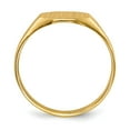 thumbnail image 2 of 14K Yellow Gold Ring Band Signet 9.0x7.0mm Closed Back, 2 of 5