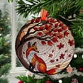 thumbnail image 2 of Fox Glass Suncatcher, Autumn Glass Decor, Fall Window Hanging, Woodland Animal Ornament, Red Leaves Fox Sun Catcher, Ornament 2025, Holiday Decoration, Seasonal 2025, Festive Home, 2 of 5