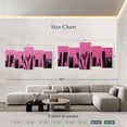 thumbnail image 4 of Elephant Stock Hairdressing Tools Wall Art - Horizontal Multi Panel Canvas - Living Room Wall Decor - Fashion And Beauty Multi Panel - Black And Purple Decor - 80" x 40", 4 of 8